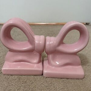 Pink Ceramic Bookends
